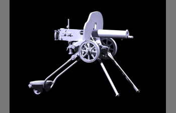 Сборная модель Российский пулемет "Максим" (1910 г.). Russian Maxim Machine Gun (1910)