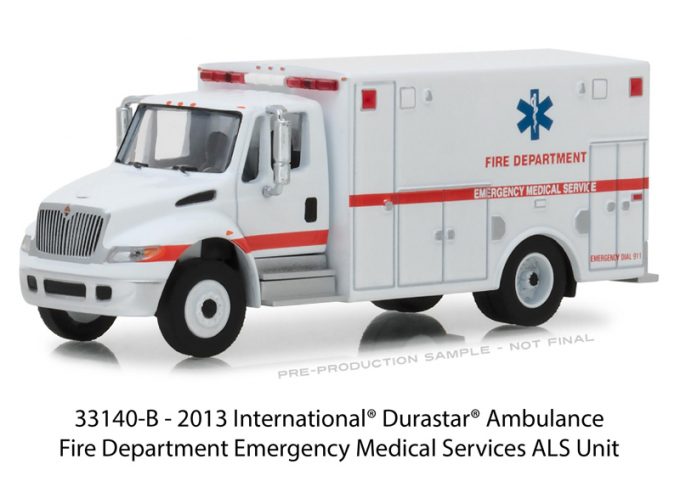 INTERNATIONAL Durastar Ambulance "Fire Department Emergency Medical Services ALS Unit" 2018