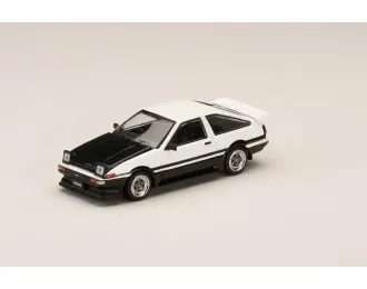 TOYOTA Sprinter Trueno GT APEX (AE86) Late Ver. JDM Style Carbon Bonnet, white/black