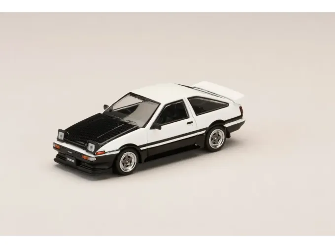 TOYOTA Sprinter Trueno GT APEX (AE86) Late Ver. JDM Style Carbon Bonnet, white/black