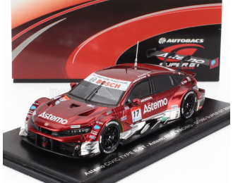 HONDA Civic Type-r Gt Team Astemo Real Racing №17 Gt500 Class Super Gt (2024) Koudai Tsukakoshi - Kakunoshin Ohta, Red Met