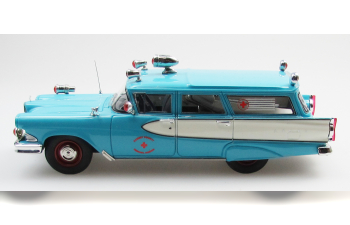 EDSEL Villager ambulance (1958), blue/white