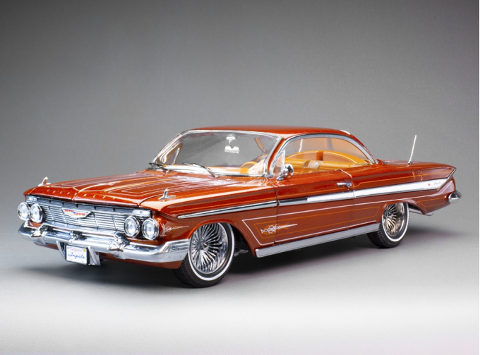 CHEVROLET Impala Cabriolet Hard top Lowrider (1961), orange