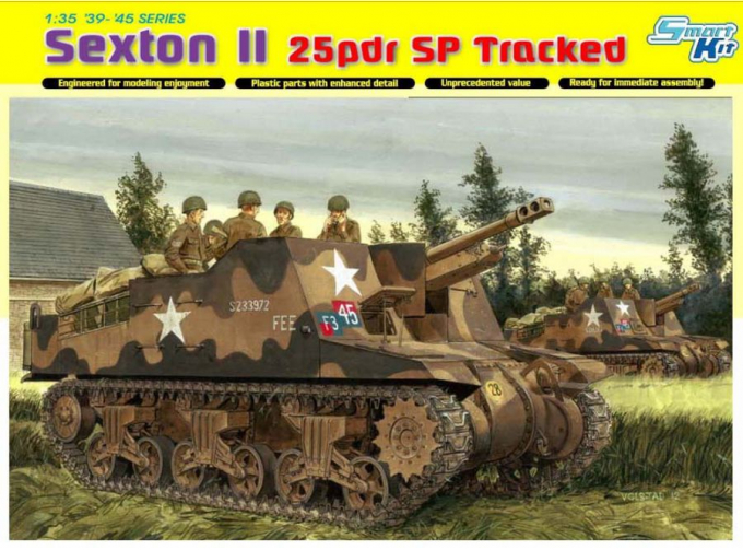 Сборная модель САУ Sexton II 25 pdr