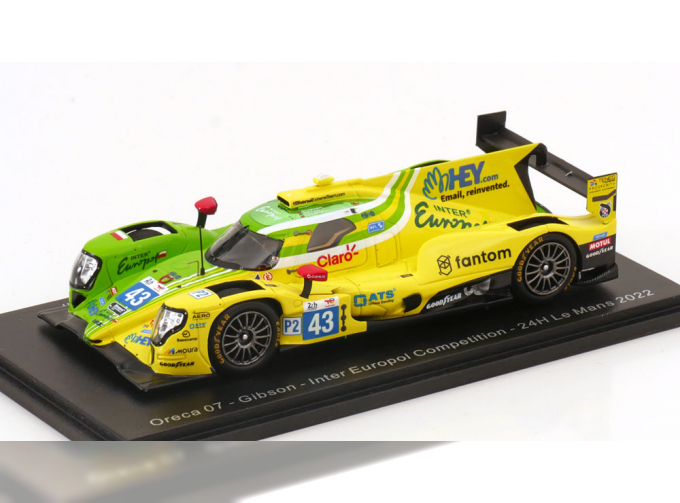 ORECA 07 Gibson No 43 24h Le Mans, Heinemeier-Hansson/Scherer/Fittipaldi (2022)