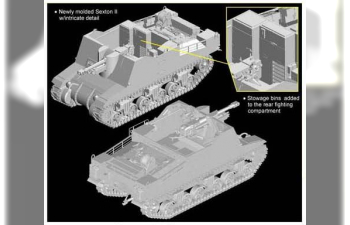 Сборная модель САУ Sexton II 25 pdr