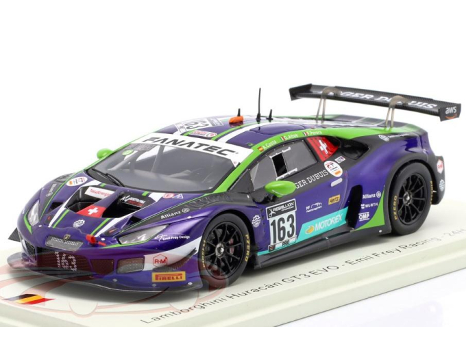 LAMBORGHINI Huracán GT3 Evo №163 Team Emil Frey Racing 24h Spa Giacomo Altoé, Albert Costa, Franck Perera (2021)