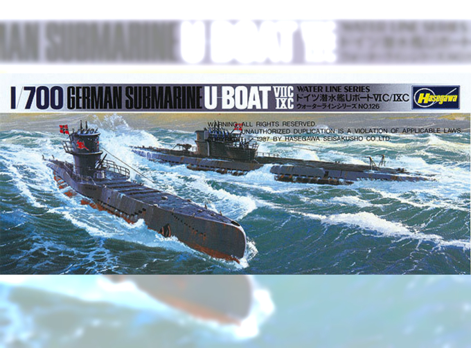 Сборная модель Подводная лодка SUBMARINE U BOAT 7C/9C