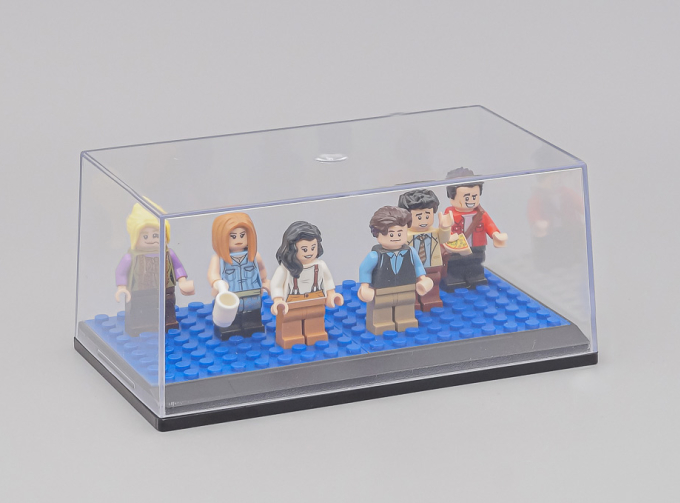 Бокс черный подиум + LEGO синий