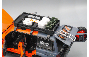 TOYOTA Land Cruiser 80 (Safari Edition), оранжевый, 21 см