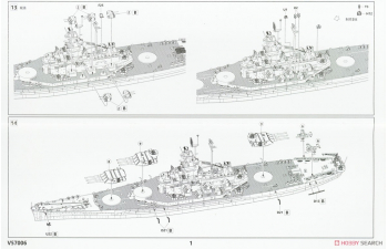 Сборная модель BB-58 Indiana