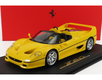 FERRARI F50 Spider (1995) - Con Vetrina - With Showcase, Giallo Modena - Yellow