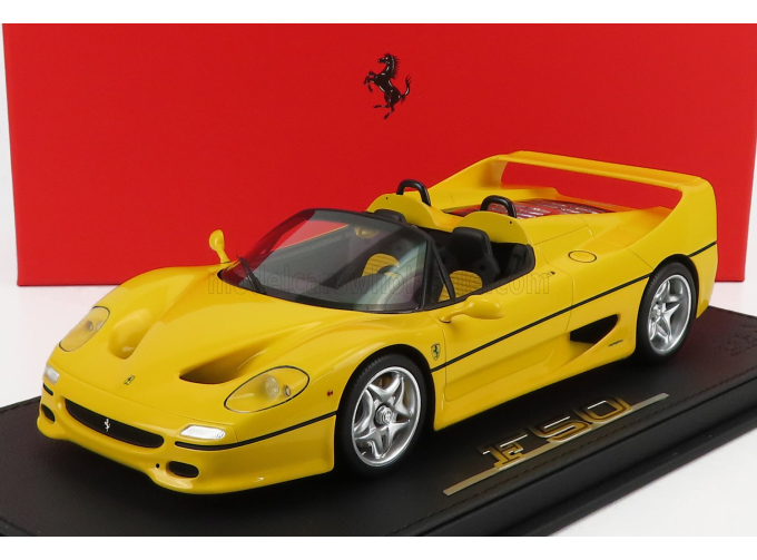 FERRARI F50 Spider (1995) - Con Vetrina - With Showcase, Giallo Modena - Yellow