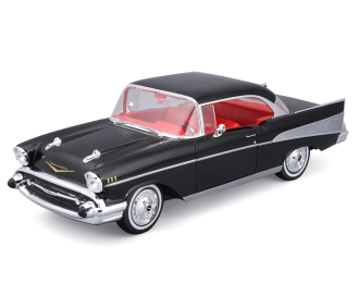 CHEVROLET Bel Air Coupe (1957), black