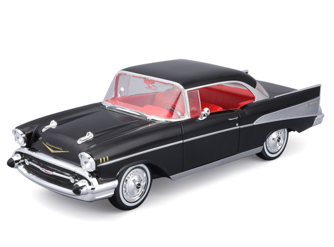 CHEVROLET Bel Air Coupe (1957), black