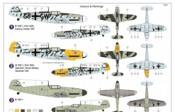 Сборная модель Bf 109F-1 "Fridrich are coming"