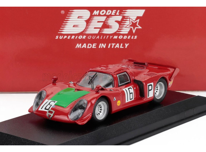 ALFA ROMEO 33.2 №16 Nurburgring (1968) Giunti - Galli, Red Green