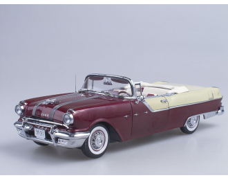 PONTIAC Star Chief Open Convertible (1955), white mist/persian maroon)