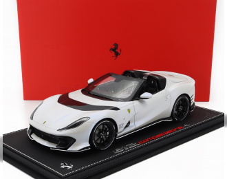 FERRARI 812 Competizione A Spider (2022) - Con Vetrina - With Showcase, Bianco Onda Marina - Matt White