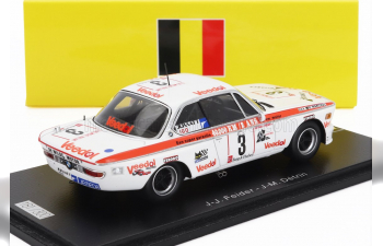 BMW 3.0 Csi Team Luigi Racing №14 24h Spa (1975) Jean Marie Detrin - Jean Jacques Feider, White Red