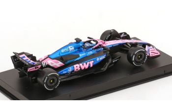 ALPINE F1 A525 Team Bwt Alpine №10 Season (2025) Pierre Gasly - With Pilot And Showcase, Black Blue Pink