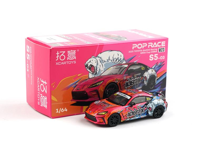 TOYOTA GR86 #023, pink / blue