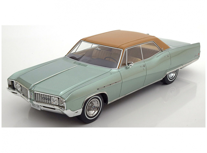 BUICK Electra 225 4-door Hardtop (1968), metallic-light green / brown