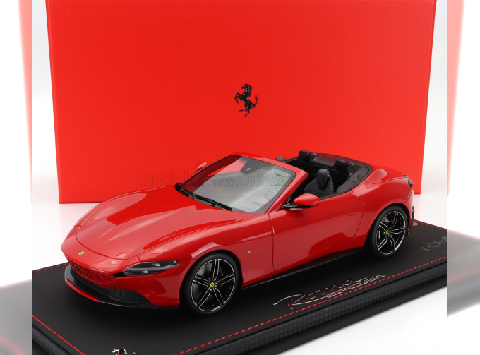 FERRARI Roma Spider Open (2020) - Con Vetrina - With Showcase, Rosso Corsa 322 - Red