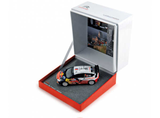 CITROEN C4 WRC №1 Winner France Rally (Sebastian Loeb - Daniel Elena) (подарочная упаковка) 2010, цветной