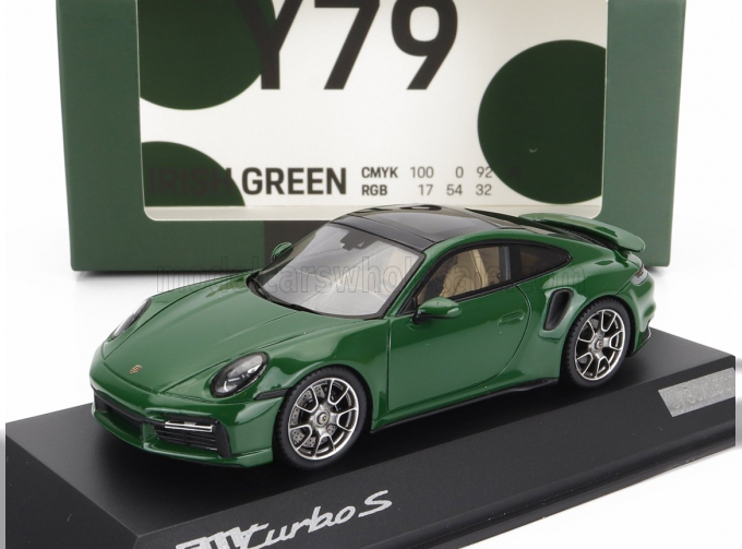 PORSCHE 911 992 Turbo S Coupe (2021), Green