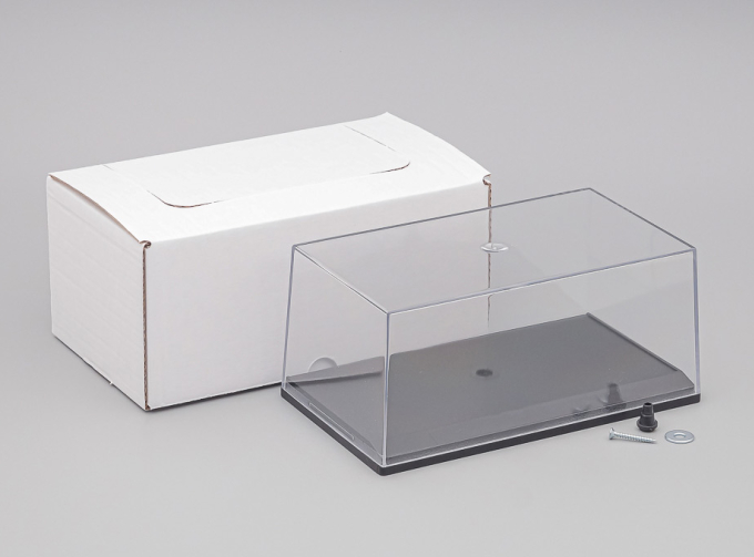 Бокс черный подиум "в клетку" (155 х 90 х 70 мм)