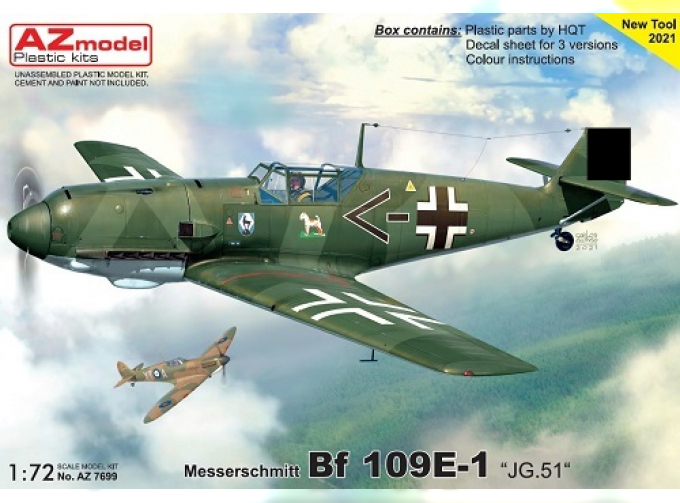 Сборная модель Bf 109 E-1 „JG.51“