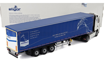 MERCEDES-BENZ Actros 5 1851 Truck Telonato Jourdan Transports (2020), White Blue