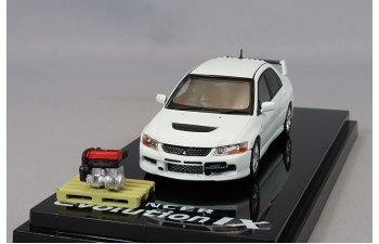 MITSUBISHI Lancer Evolution Ix With Engine (2003), White