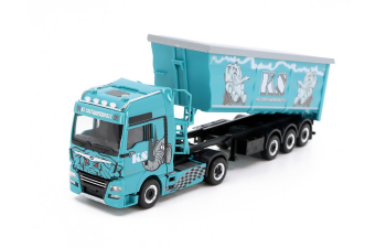 MAN TGX XXL sklápěč KS Containerdienst, blue