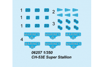 Сборная модель Американский вертолет CH-53E Super Stallion (палубная авиация)