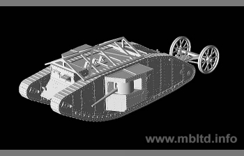 Сборная модель Британский танк Mk I "Male"