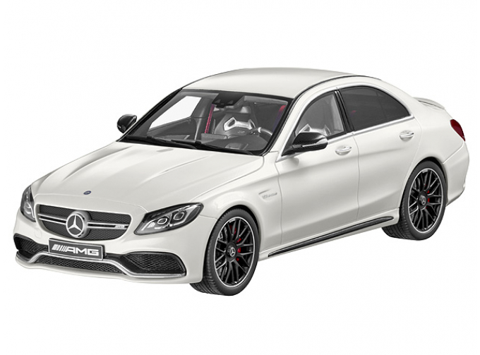 MERCEDES-BENZ C63 AMG C-class W205 (2016), white perl