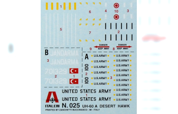 Сборная модель UH 60 Desert Hawk (подарочный набор)