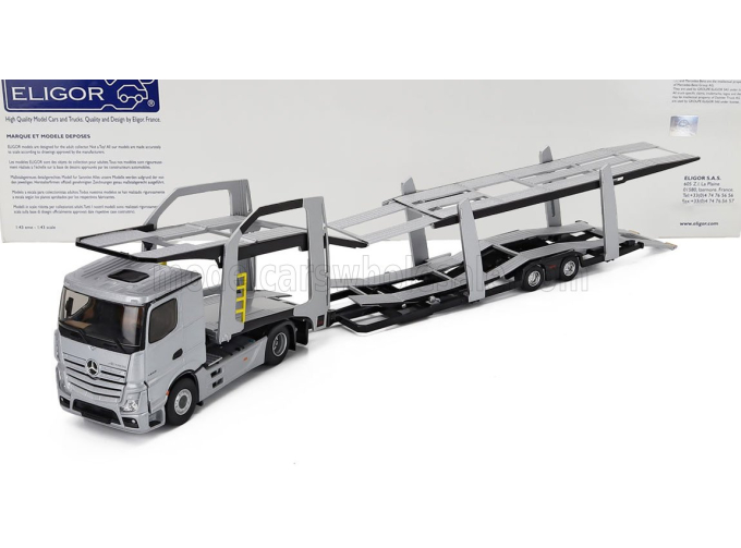 MERCEDES-BENZ Actros 5 1845 Truck Car Transporter (2020) - Exclusive Carmodel - Cars Not Included, Grey Met
