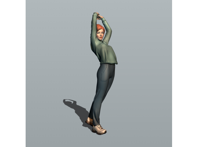 Фигурка Спортсменка 5, окрашенная