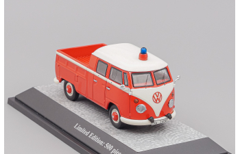 VOLKSWAGEN T1 Doka "FEUERWEHR" 1956, red