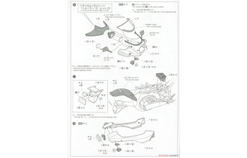 Сборная модель Kawasaki GPZ900R Ninja'85