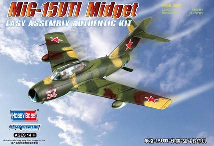 Сборная модель Самолет MIG-15 UTI Midget