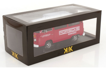 VOLKSWAGEN T2b Bus Porsche Renndienst with Fuchs-rims (1972), red white