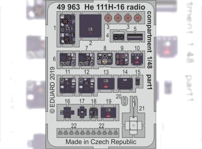 Фототравление для He 111H-16 отсек радиста