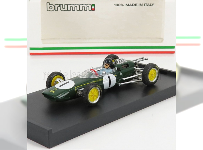 LOTUS F1 25 N 1 Winner Belgium Gp Jim Clark 1963 World Champion - With Driver Figure, Green