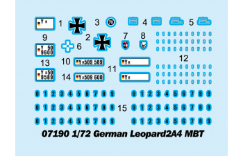 Сборная модель Немецкий ОБТ Leopard 2A4