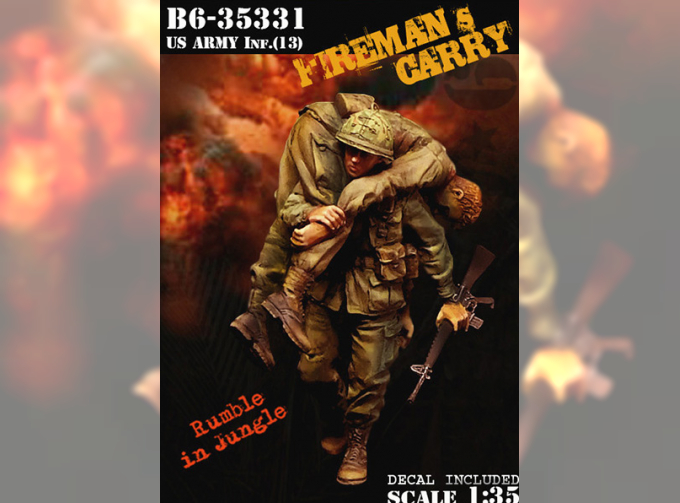 US Army Inf.(13) Fireman's Carry / Пехота армии США (13) Переноска пожарного