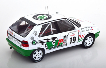 SKODA Felicia №19 Rally Tour De Corse (1995) P.Sibera - P.Gross, White Green